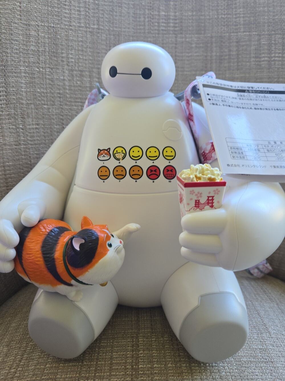 Tokyo Disney Resort Baymax with Mochi Popcorn Bucket Big Hero 6 *US SELLER*